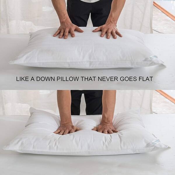 Shop Downluxe Hypoallergenic Plush Down Alternative Pillows Set Of