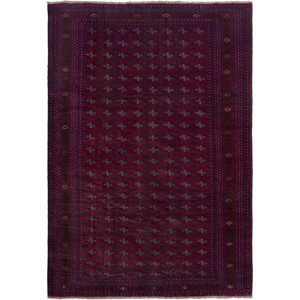 ECARPETGALLERY Hand-knotted Finest Rizbaft Red Wool Rug