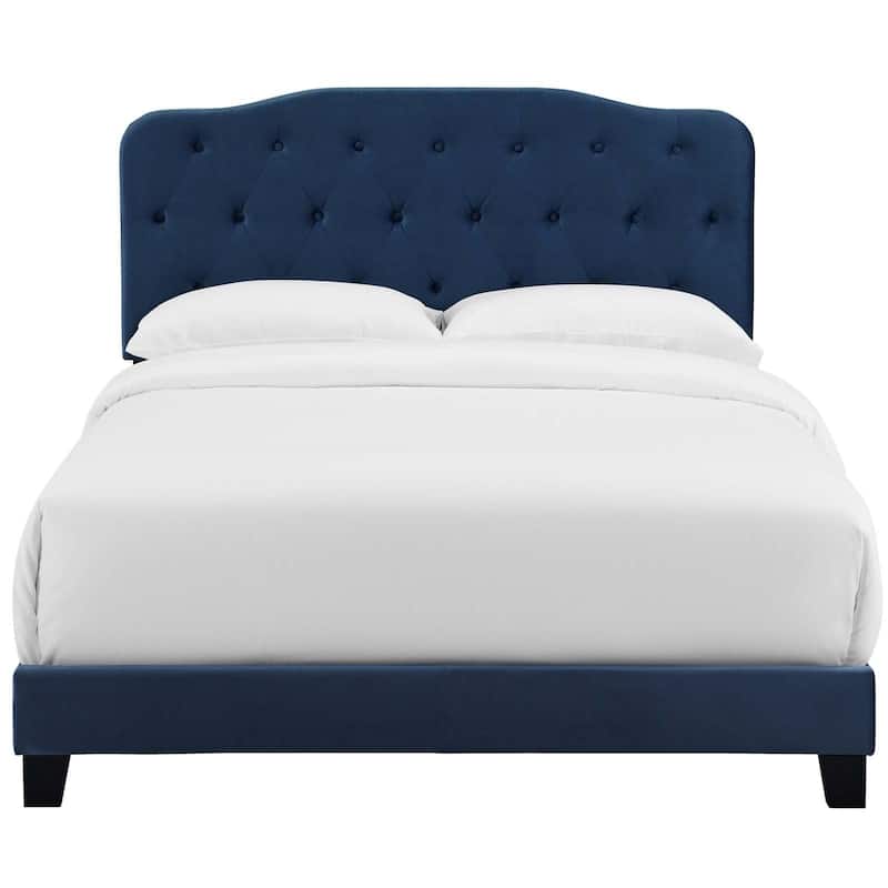 Copper Grove Ploce Queen Upholstered Velvet Bed