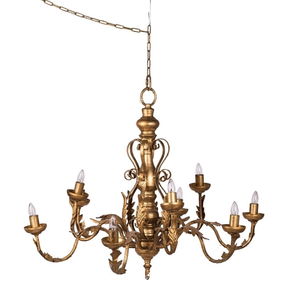 Gold Ceiling Eight Light Chandelier - Chandeliers For Bedrooms by Overstock.com