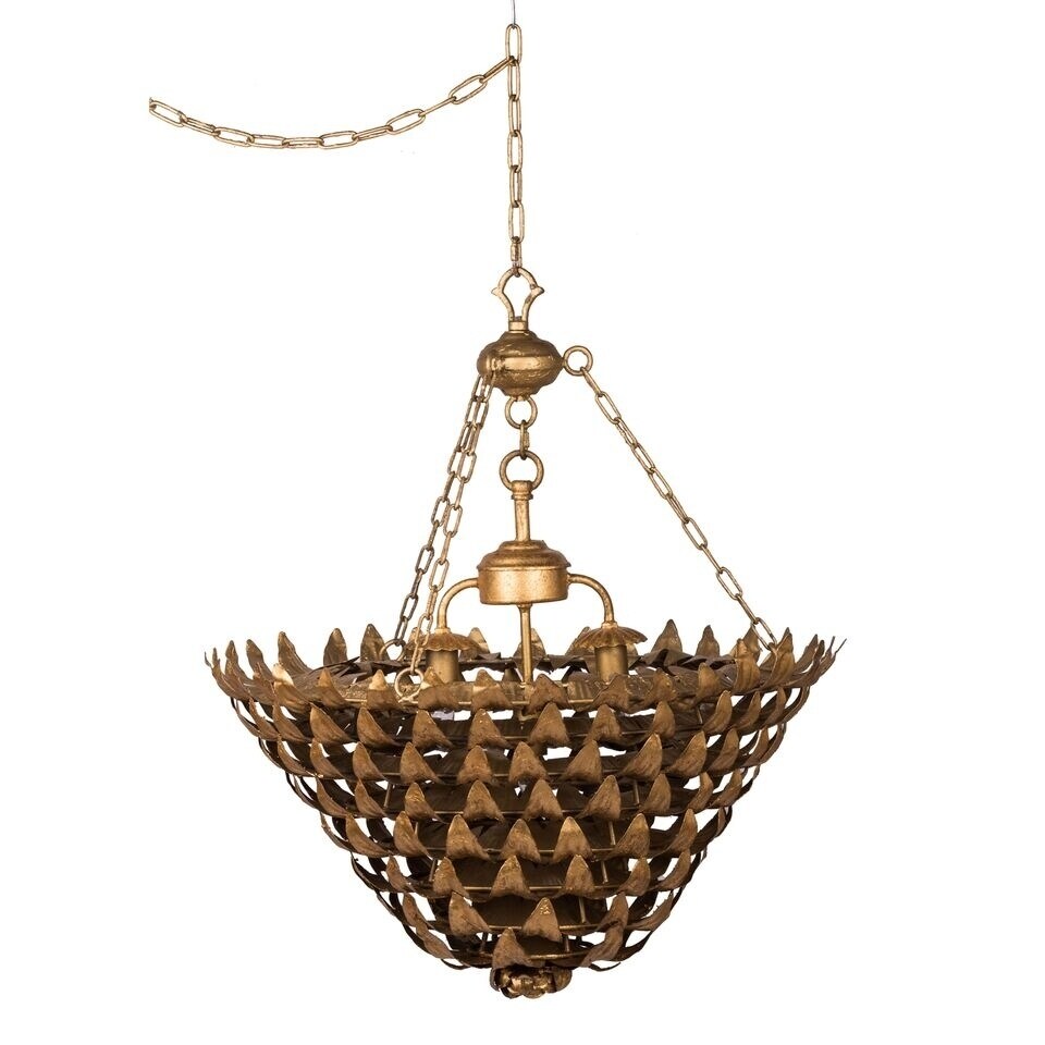 Gold Intricate Ceiling Chandelier - Chandeliers For Bedrooms by Overstock.com