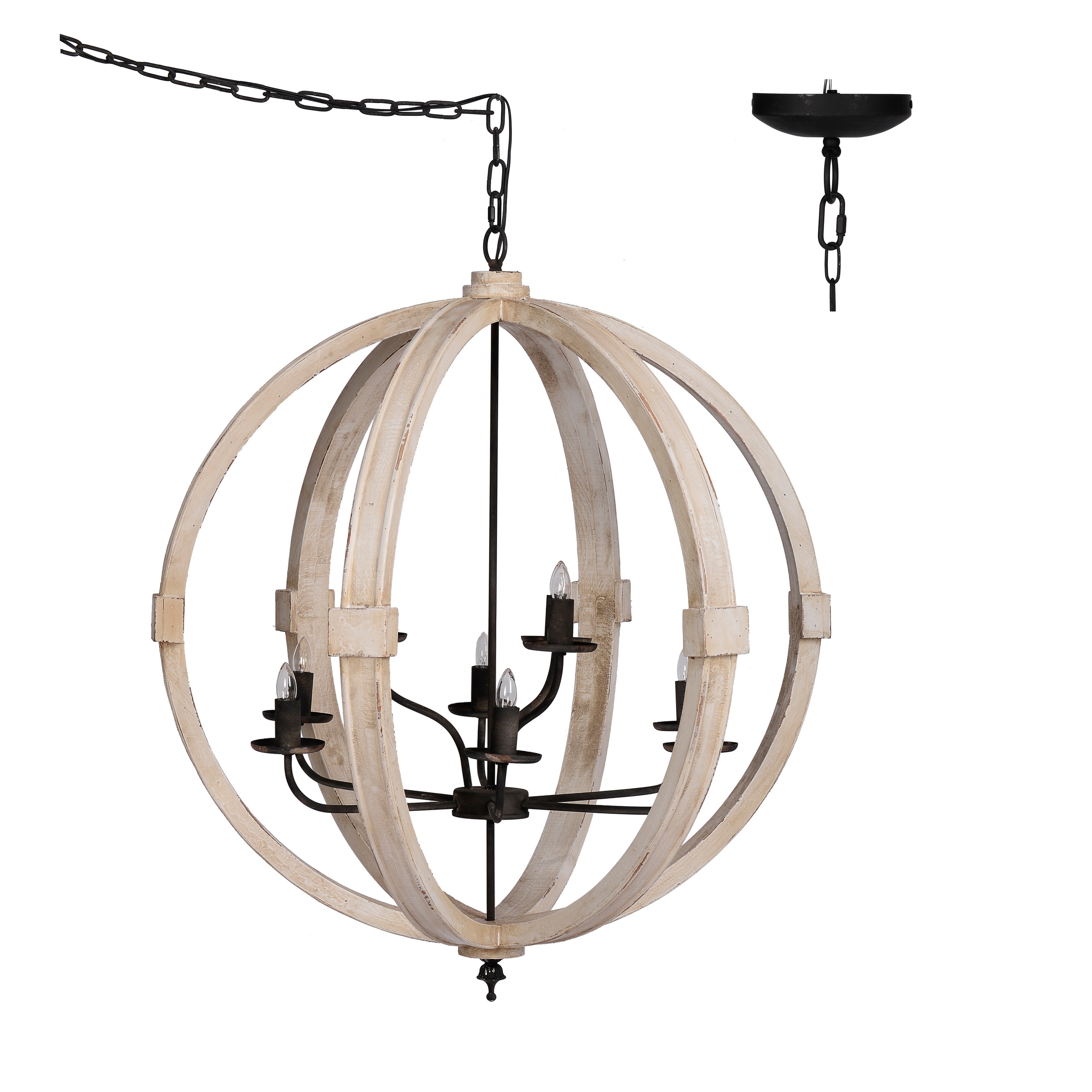 Round Four Light Ceiling Chandelier - Chandeliers For Bedrooms by Overstock.com