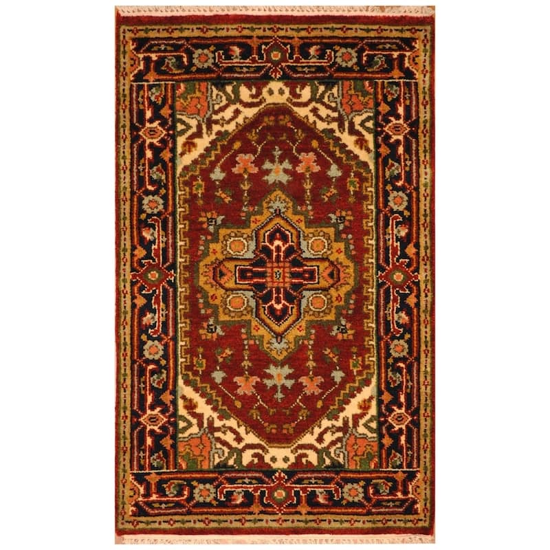 Handmade Serapi Wool Rug (India) - 2'4 x 4'