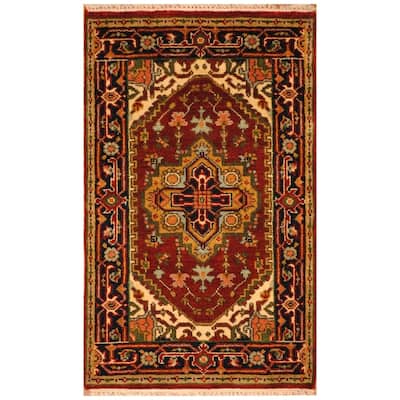 Handmade Serapi Wool Rug (India) - 2'4 x 4'