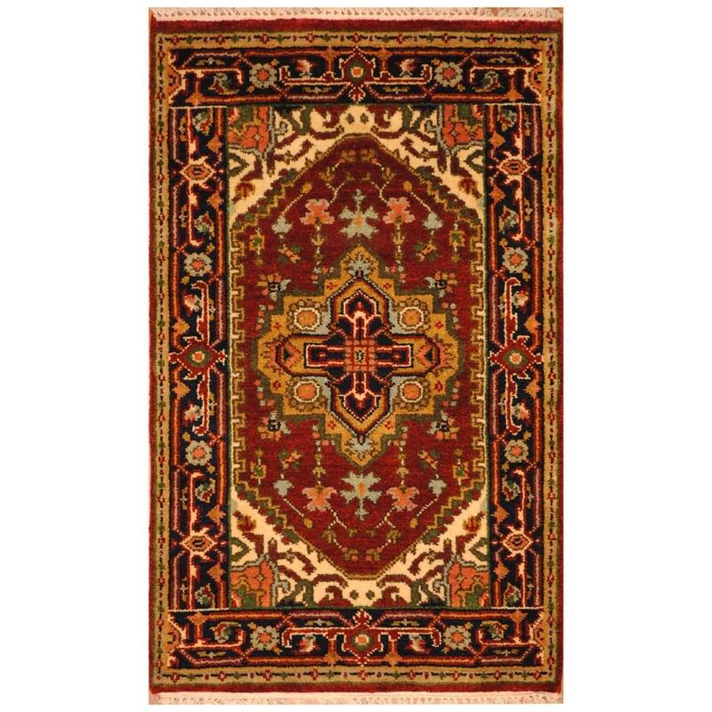 Handmade Serapi Wool Rug (India) - 2'4 x 4'