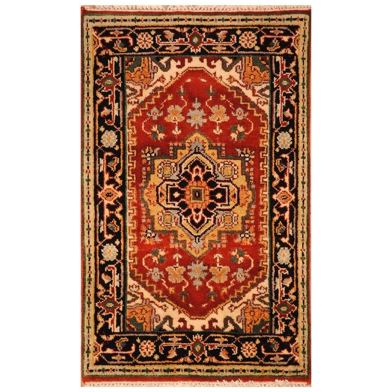 Handmade Serapi Wool Rug (India) - 2'4 x 4'