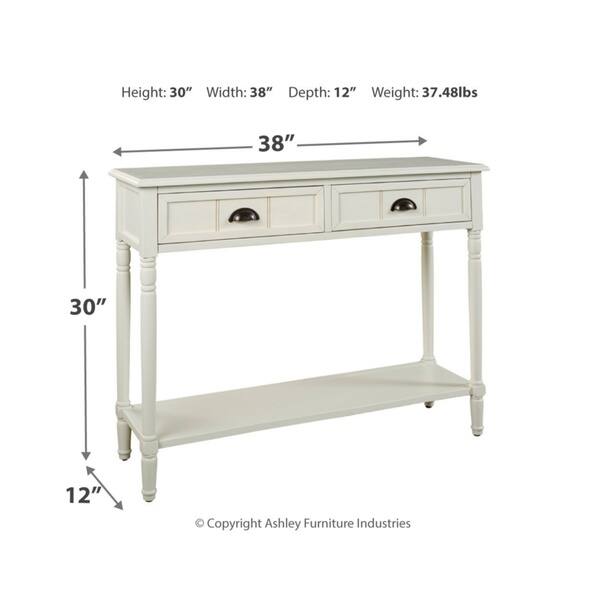 Goverton White Console Sofa Table Bed Bath & Beyond 25489435