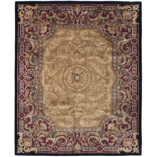 ECARPETGALLERY Hand-knotted Kathmandu Tan Wool Rug - 8'0 x 9'11