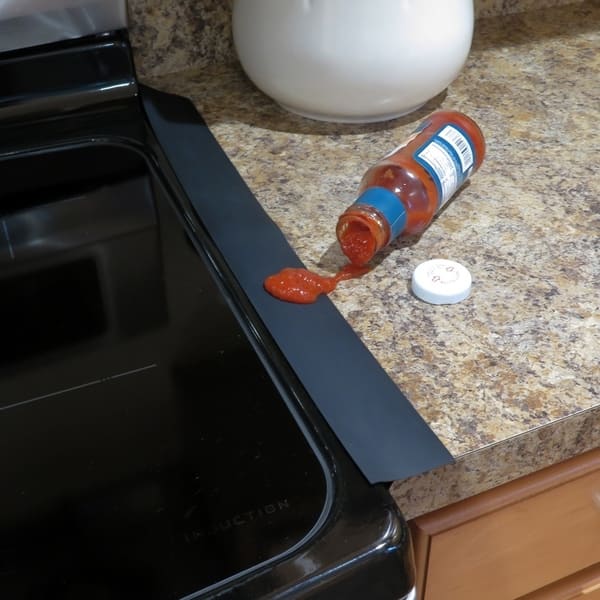 Shop Evelots Stove Counter Gap Filler Silicone Spill Crumb Guard