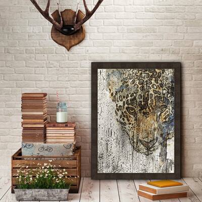The Cheetah Framed Print - Gold