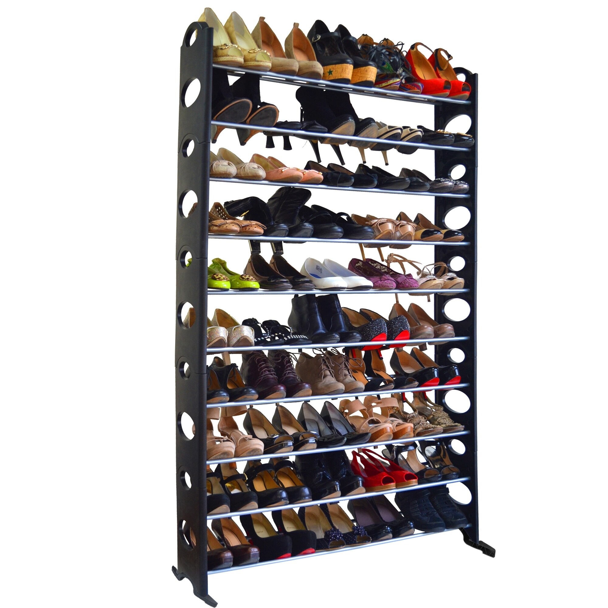 Shop Multi Level Stackable And Detachable 10 Tier Shoe Rack Overstock 25490732