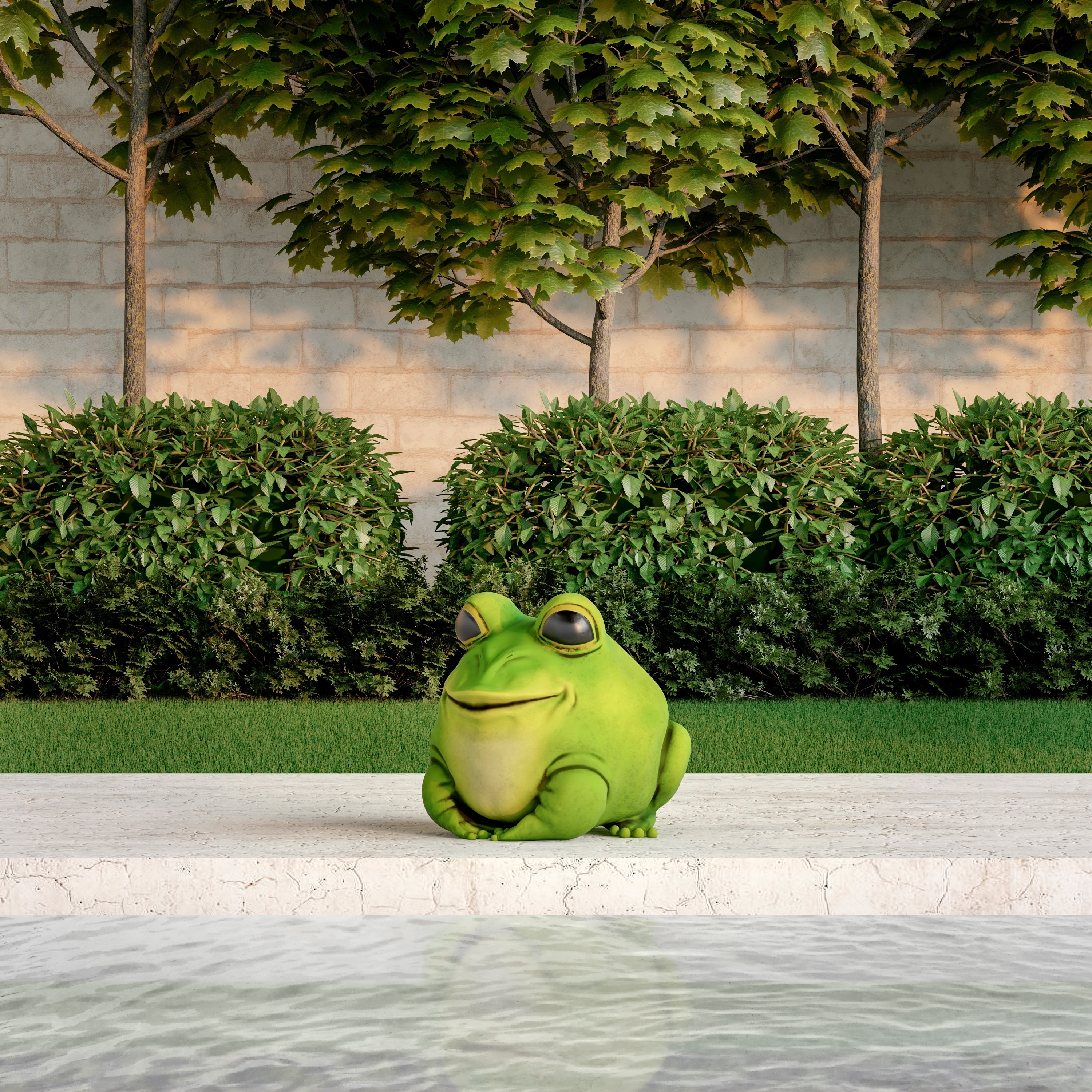 Frog Statue-Resin Chubby Animal Figurine by Pure Garden - On Sale - Bed  Bath & Beyond - 25491414