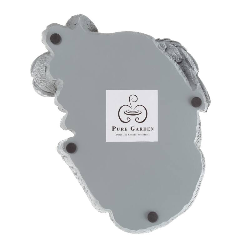 Dog Memorial Stone - Sleeping Angel Puppy Keepsake Sculpture - Resin Grave Marker Figurine by Pure Garden (Stone)