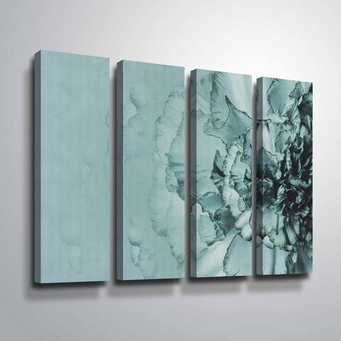 ArtWall 'Close up Flower' 4-piece Gallery-wrapped Canvas Set