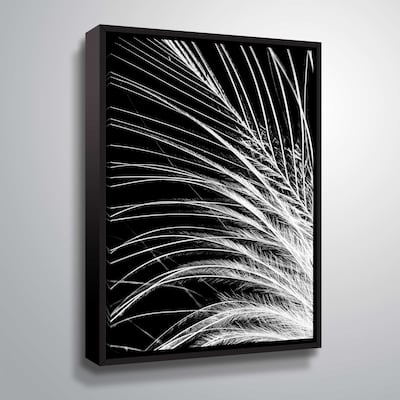 ArtWall 'White Feather' Gallery Wrapped Floater-framed Canvas