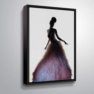 ArtWall 'Purmingo' Gallery Wrapped Floater-framed Canvas