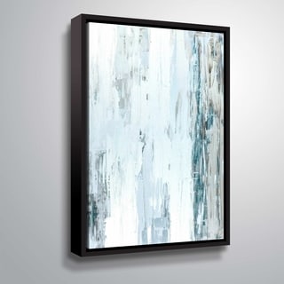 Artwall 'abstract Blue I' Gallery Wrapped Floater-framed Canvas - On 