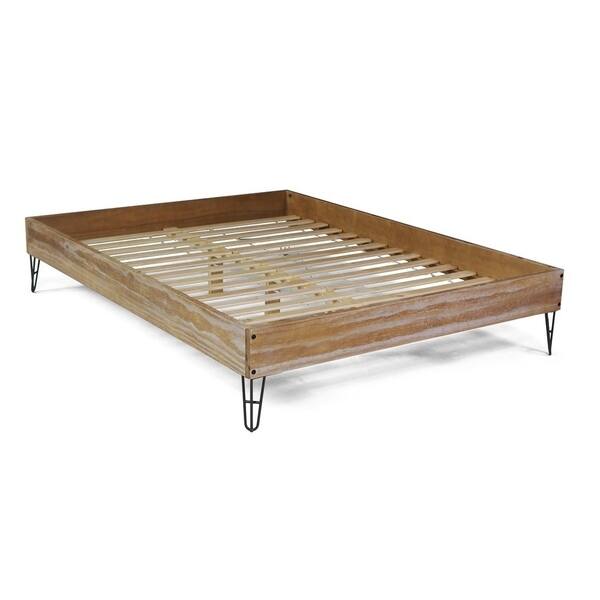 Shop Grain Wood Furniture Montauk Hairpin Platform Bed Solid Wood