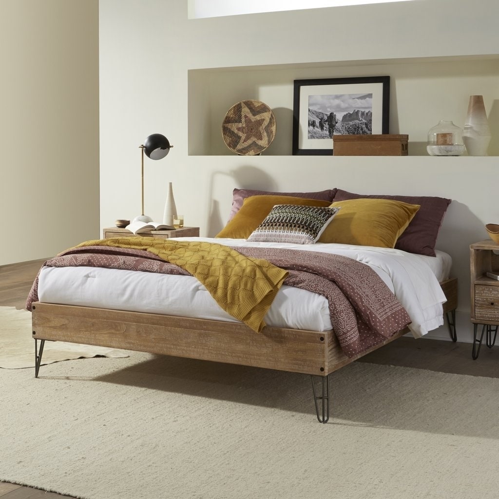 Grain Wood Furniture Montauk Solid Wood Queen Platform Bed Overstock 25491676