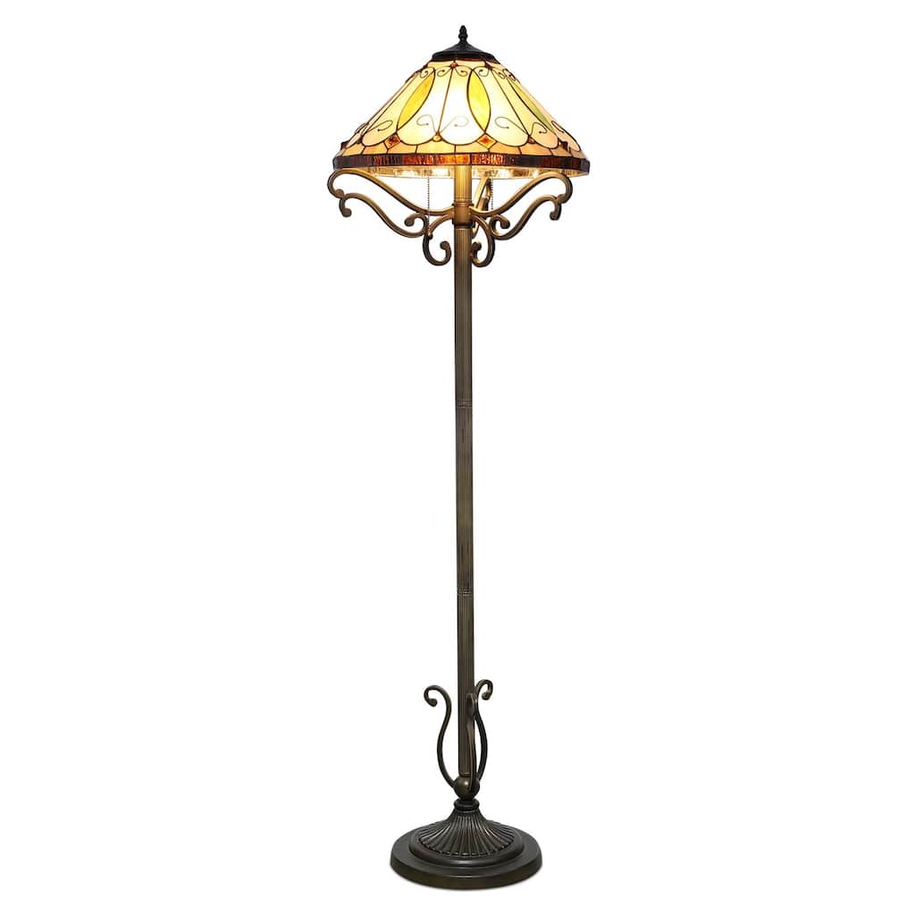 Tiffany-style Arroyo Floor Lamp