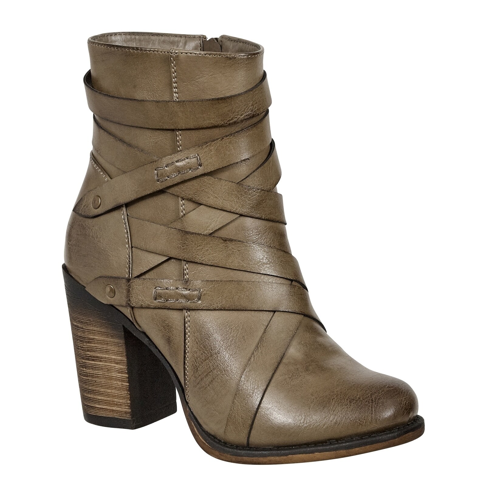 Pierre Dumas Ravenna Taupe Ankle Boots 