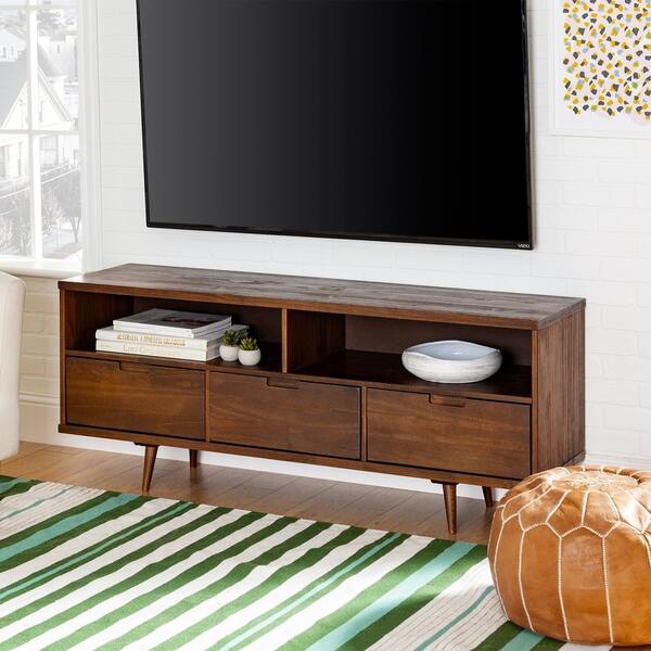 Shop Carson Carrington Alby 58 Inch Mid Century 3 Drawer Tv