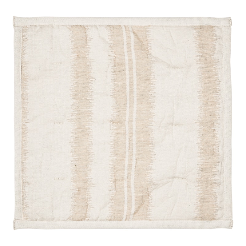 Nirav Hand Stitched Cream/ Tan Cotton Quilt (Shams Not Included)