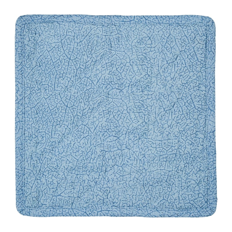 Neysa Hand Stitched Blue Cotton Quilt (Shams Not Included)