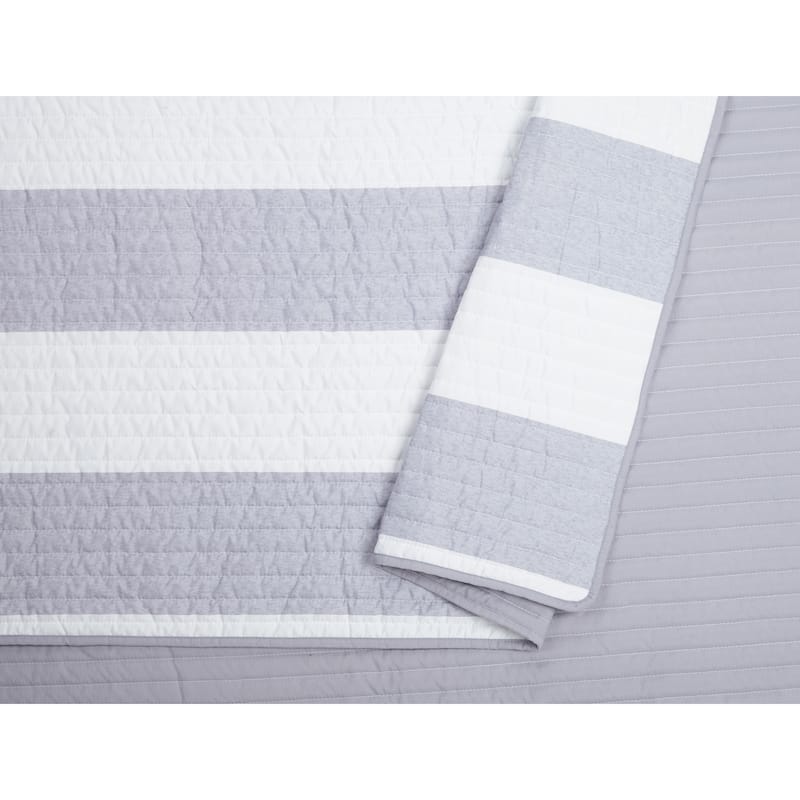 Urban Playground Lavelle Grey/White Quilt Set