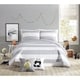 preview thumbnail 1 of 3, Urban Playground Lavelle Grey/White Quilt Set