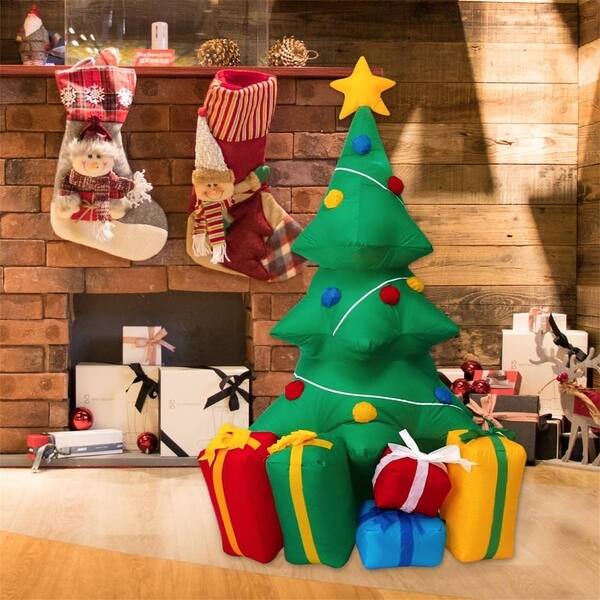 Shop Kinbor 5ft Inflatable Christmas Tree Yard Decoration Outdoor