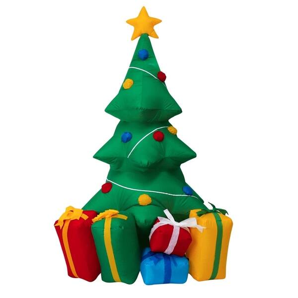 Shop Kinbor 5ft Inflatable Christmas Tree Yard Decoration Outdoor