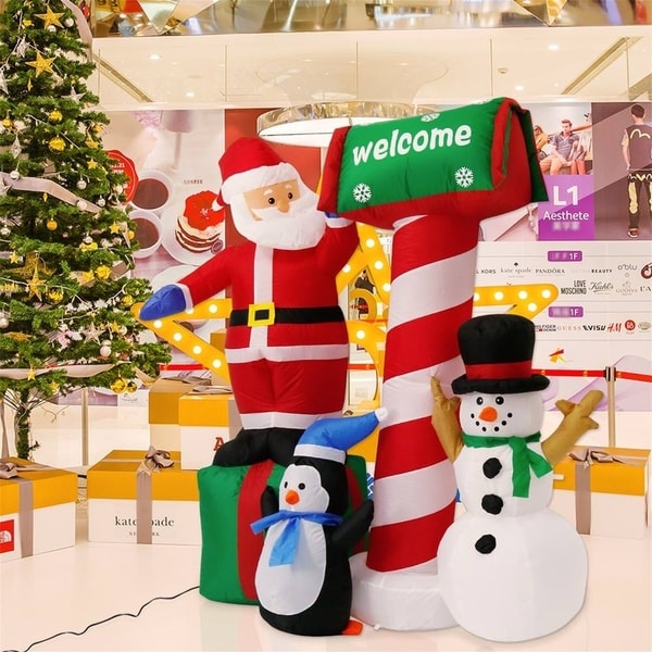 Shop Kinbor 5 3ft Inflatable Christmas Santa Snowman Indoor