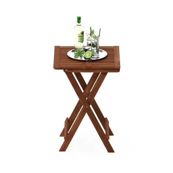 Havenside Home Ormond Hardwood Folding Table in Teak Oil
