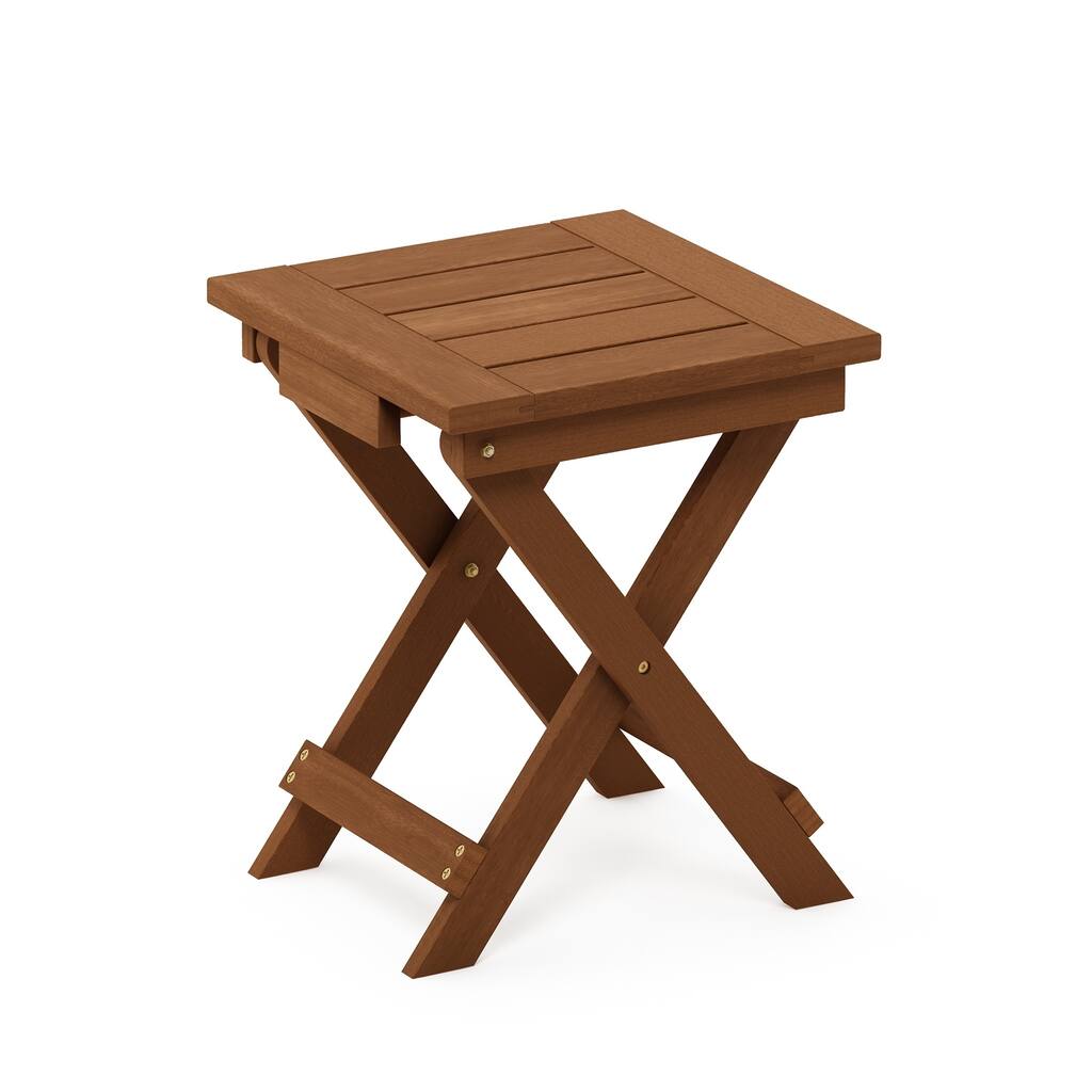 Ormond Hardwood Adirondack Folding Table in Teak Oil by Havenside Home