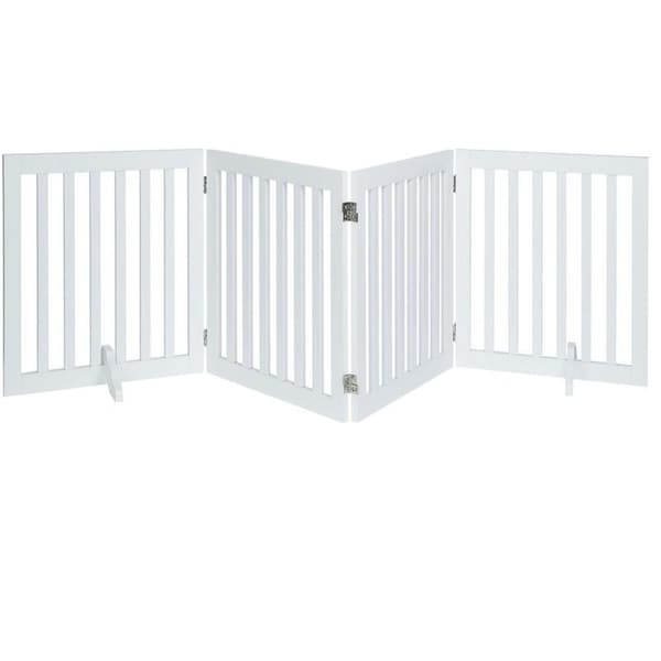 white picket fence folding pet gate