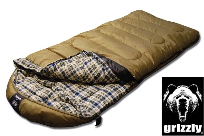 Grizzly Rip stop +0 Degree Sleeping Bag (Olive  )