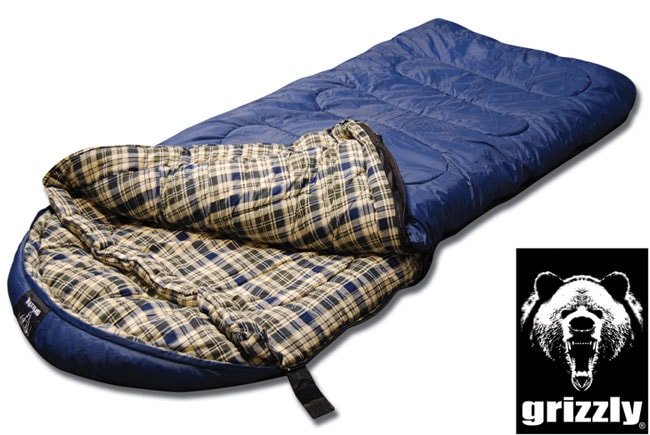 Grizzly Rip stop 25 degree Sleeping Bag (Blue  )
