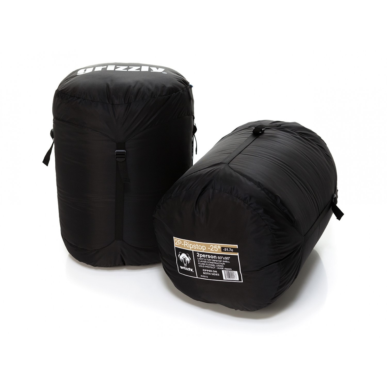 Grizzly 2-person Ripstop -25-degree Sleeping Bag - Bed Bath