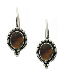 Glitzy Rocks Sterling Silver Tiger S Eye Leverback Earrings Glitzy Rocks Sterling Silver Tiger S Eye Leverback Earrings