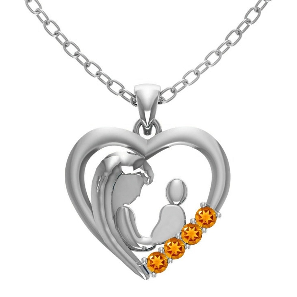 4.46 Carat 925 Sterling Silver Genuine White Cubic Zirconia Pendant
