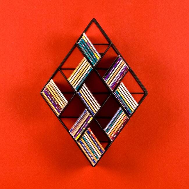 SEI Furniture Wall Mounted CD Rack