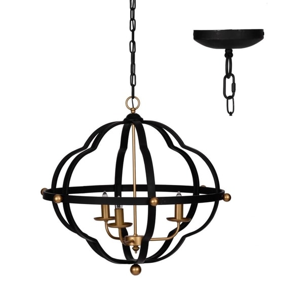 Black And Gold Ceiling Chandelier