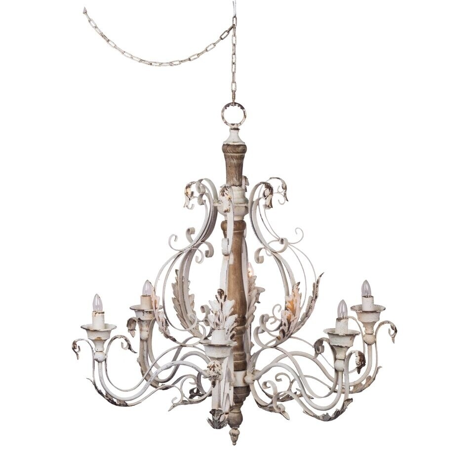 Gold Six Light Ceiling Chandelier - Chandeliers For Bedrooms by Overstock.com