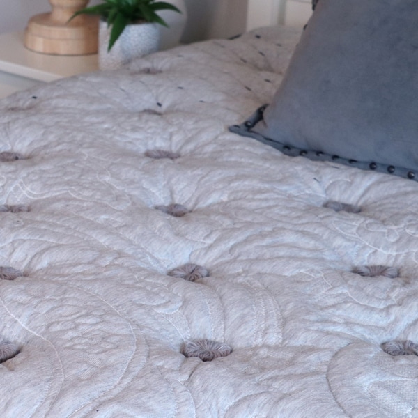 Laura Ashley Fallon 14-inch Euro Top Gel Latex Hybrid Mattress Set