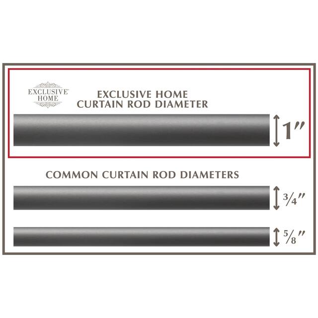 The Gray Barn Dreamweaver 1-inch Curtain Rod and Finial Set