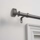 preview thumbnail 14 of 17, The Gray Barn Dreamweaver 1-inch Curtain Rod and Finial Set 36"-72" - Gunmetal