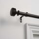 preview thumbnail 17 of 17, The Gray Barn Dreamweaver 1-inch Curtain Rod and Finial Set 36"-72" - matte bronze