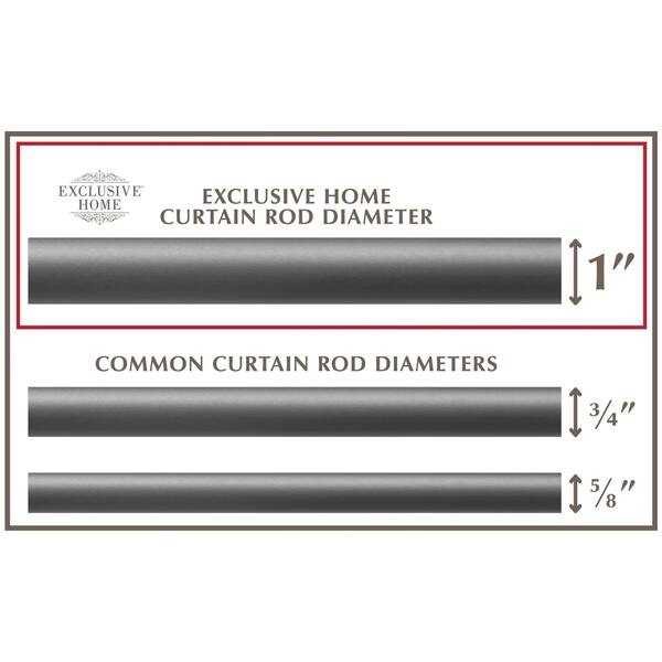 Shop Ati Home Prism 1 Curtain Rod And Finial Set Free Shipping