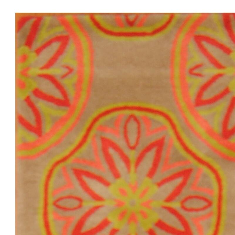 Handmade Tibetan Wool Rug (India) - 2'4 x 9'